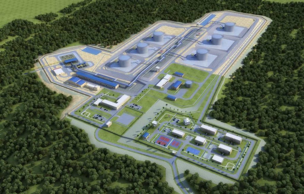 Layout of the Oil Storage for SPM 